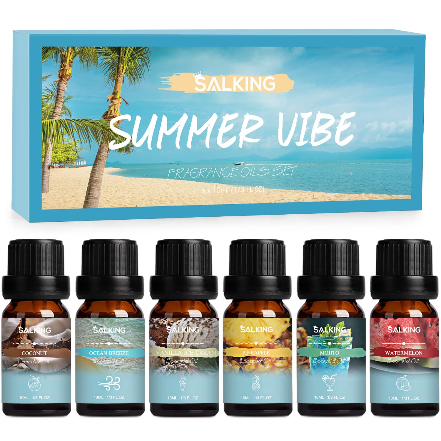 Amazon.com: SALKING Summer Fragrance Oils Set, Essential Oils Set